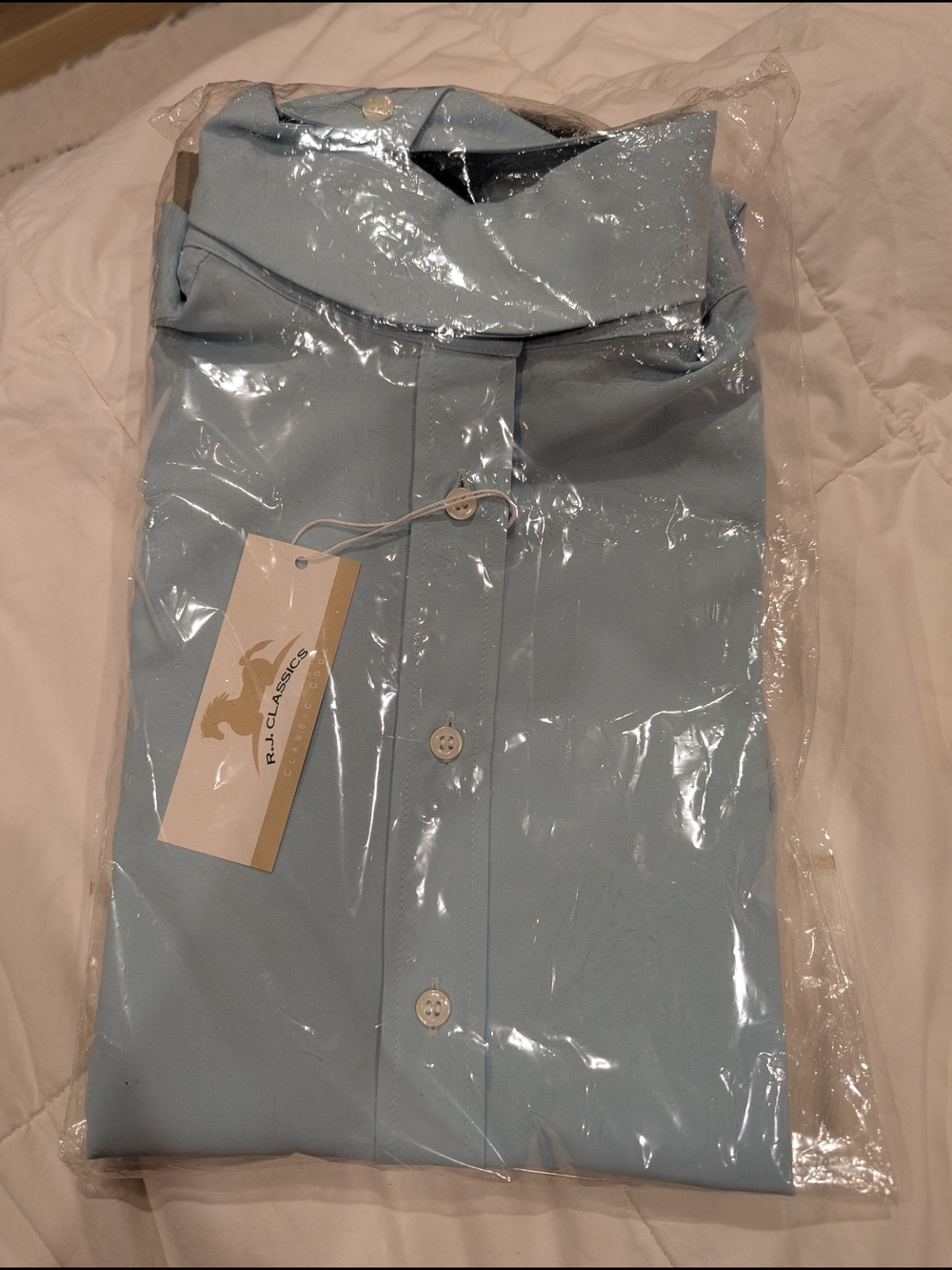 R.L. Classics Light Blue Show Shirt NWT